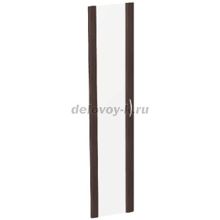 КН-4.6.1  Дверь стеклянная в рамке МДФ высокая 1 шт. 396*18*1908 рис1