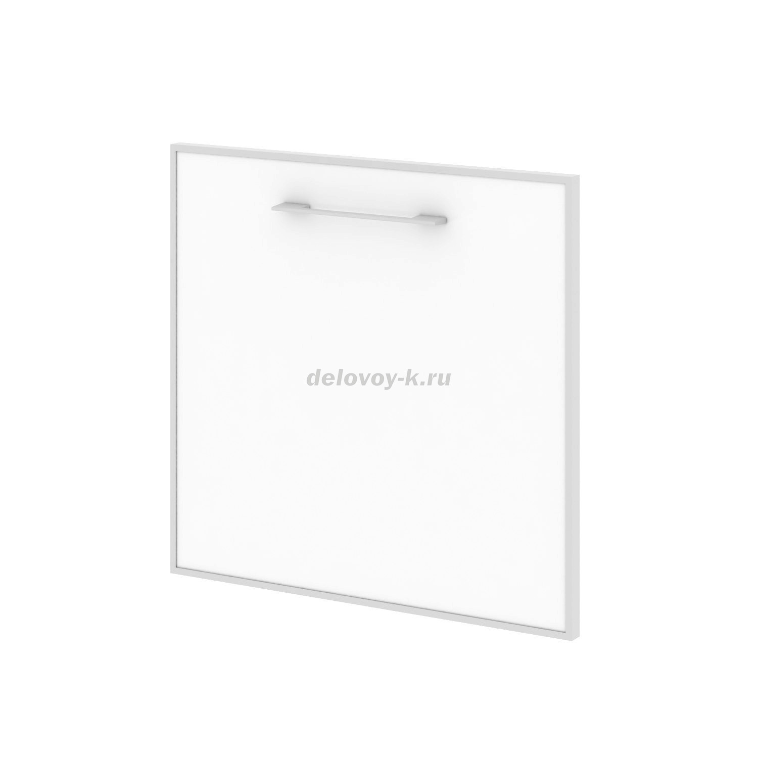 Дверца для тумбы модульной стеклянная левая 520*22*542  LT.S-4 R (L) white tm фото 1