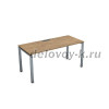 СРП-П.005.2 Стол рабочий, прямолинейный (1800-900-750) teakwood_алюминий матовый
