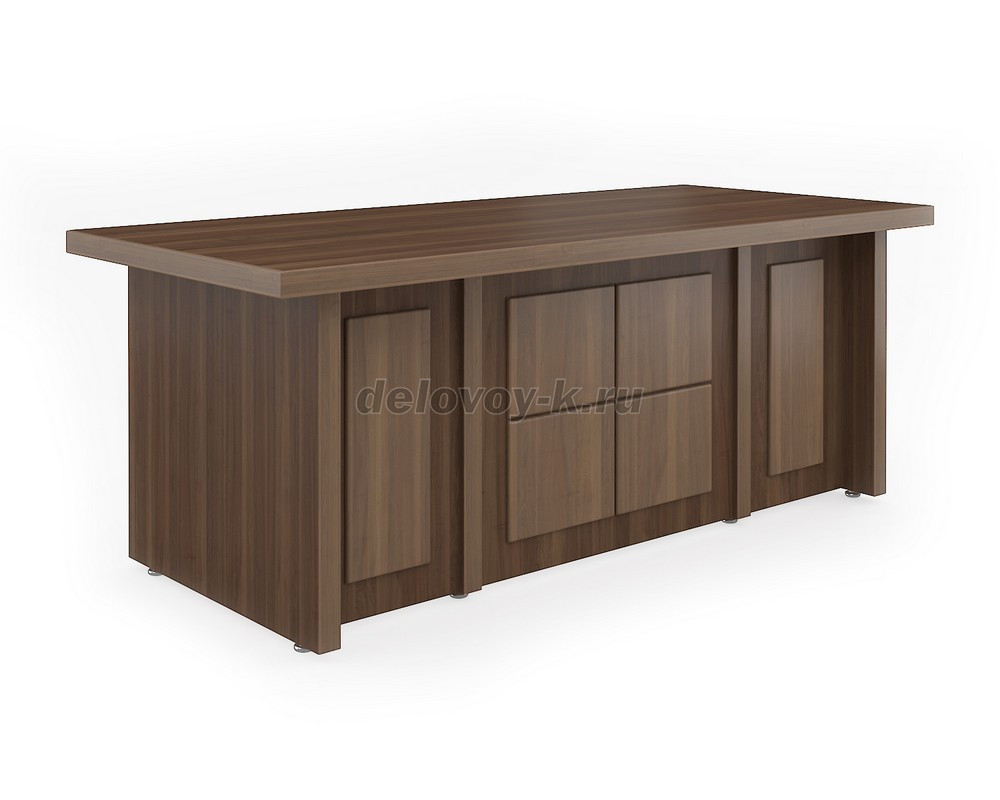 МЛ-1.10  Стол руководителя Милан люкс 2000*900*760мм фото