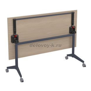 8СР.124 Складной прямолинейный стол (1600*800*750) (Шамони светлый/Графит) рис1