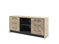 Тумба с нишей и 6 ящиками. Под заказ рис1