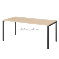 Стол на металлокаркасе для заседаний АМ-0058 Бук-Антрацит   _1000 рис1