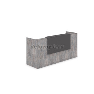 1КР-КЛ.001.1 Комплект Ресепшн с фартуком HPL 2432*750*1149 с подсветкой рис3