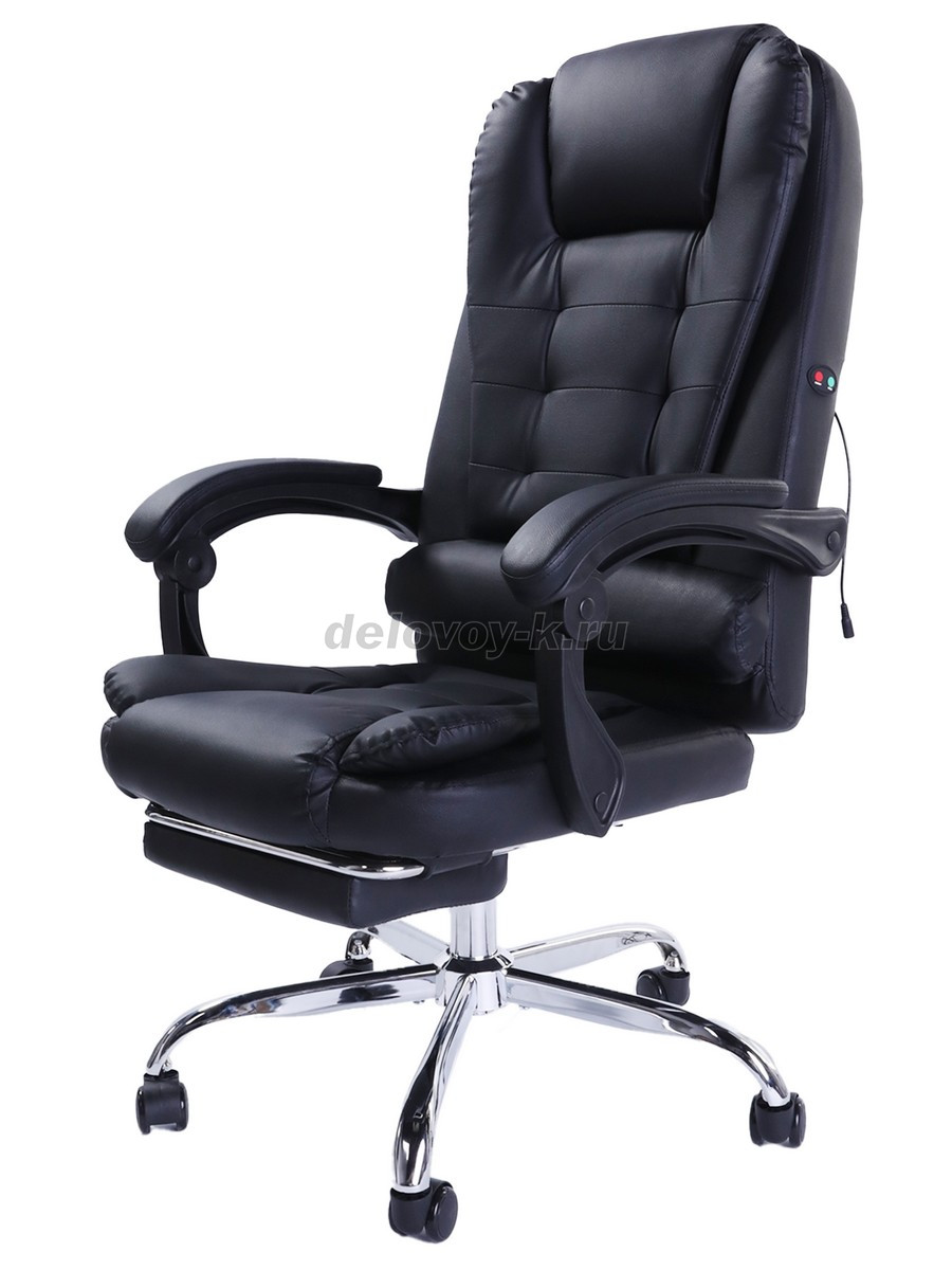 Кресло руководителя с вибромассажем и подножкой F1006 фото
