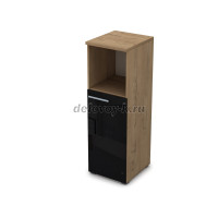 9ПП.017.8 Пенал средний со стеклом и нишей (400-450-1245), правый  рис2