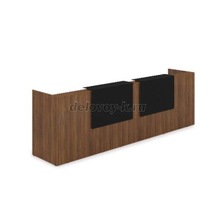 1КР-КЛ.002.1 Комплект Ресепшн с фартуком HPL 3632*750*1149 с подсветкой рис1