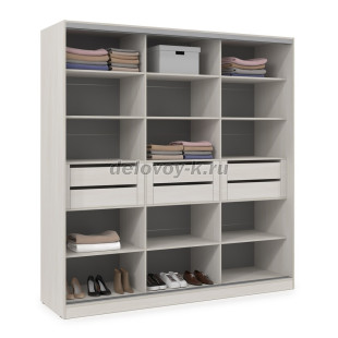 ШКЗЗЗ.24.10 Шкаф-купе 3-дверный Comfort (2398*600*2201) 3 зеркальные двери рис2