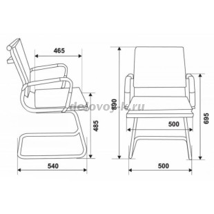 Кресло Бюрократ CH-993-LOW-V рис2