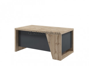 T-116 пр Стол руководителя прямой. Опора со скошенным элементом с правой стороны стола рис1