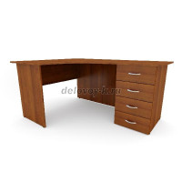 Стол письменный угловой с тумбой   ДУ-1.17 пр(1600*1200*750) рис1