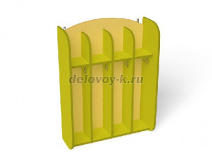 Шкаф для полотенец навесной Волна 4-секционный (ШП-003-4) рис1