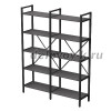 10СД.101 Стеллаж двойной (1560-400-2000)_graphit_Черный_1500
