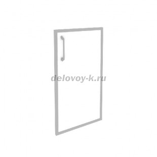 Фасад стекло в раме низкий правый (лакобель, белый) 396*20*766 O.SR-3(R) white рис1