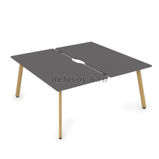 10БДВ.285 Стол системы БЕНЧ сдвоенный, на 2 рабочих места (1800*1635*750) рис2