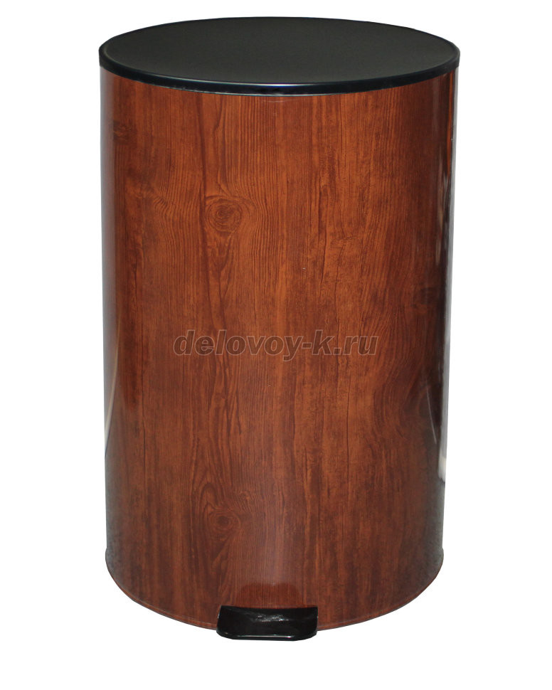 Урна с педалью 40 л (бук, вишня) фото