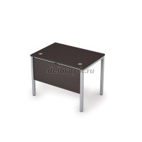 6МД.068 Стол рабочий с экраном из ЛДСП (1200-600-750) Венге_Алюминий матовый рис4