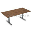 2МТП.001 Стол для переговоров (1800*900*750)|шамони темный/алюминий матовый