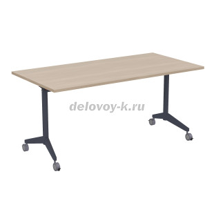 8СР.124 Складной прямолинейный стол (1600*800*750) (Шамони светлый/Графит) рис2