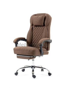 Кресло руководителя с подножкой F3008 ткань рис1