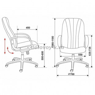 Кресло руководителя Бюрократ T-898SL рис2