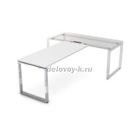 НБП-О.009 Брифинг приставка (1400-700-750) белый премиум_металл глянец рис4