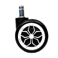 Ролики полумягкие 805-5 сильвер. Диаметр штока 11 м. Диаметр ролика 58 мм рис1