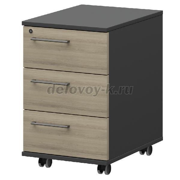 KZT-61 R Тумба мобильная/подвесная правая 416х568х588/648 рис1