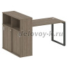 Стол письменный на О-образном м/к с опорным шкафом-купе БО.РС-СШК-3.3