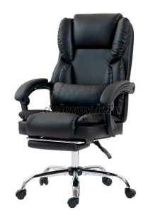 Кресло руководителя с подножкой F5000 экокожа рис1