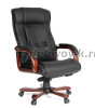 Офисное кресло Chairman    653     Россия     черная кожа|черная|1