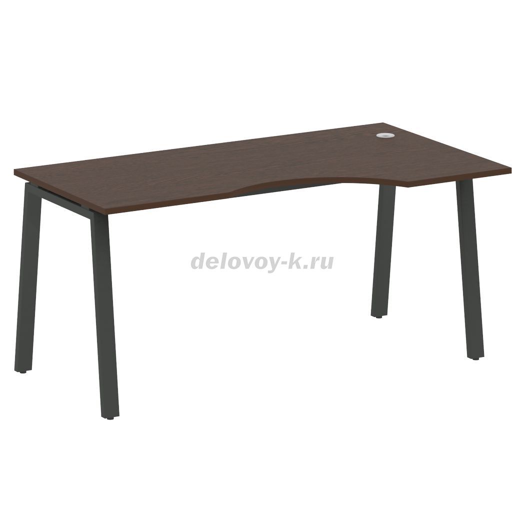 Стол криволинейный правый на А-образном м/к 1600*900*750  БА.СА-1 Пр фото