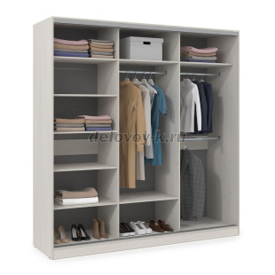 ШКЗЗЗ.24.3 Шкаф-купе 3-дверный Comfort (2398*600*2201) 3 зеркальные двери рис2