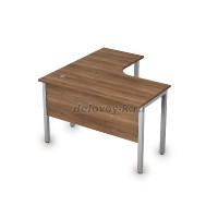 2МД.129 Стол криволинейный прав. (1200*1200*750)|шамони темный/алюминий матовый рис1