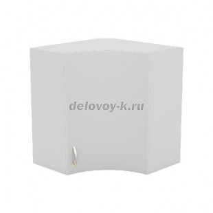 Шкаф кухонный навесной угловой с 1 распашной радиусной вогнутой дверью 600*600*720 рис1