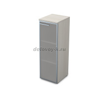 9ПЛ.017.6 Пенал средний со стеклом (400-450-1245) , левый ivory рис3