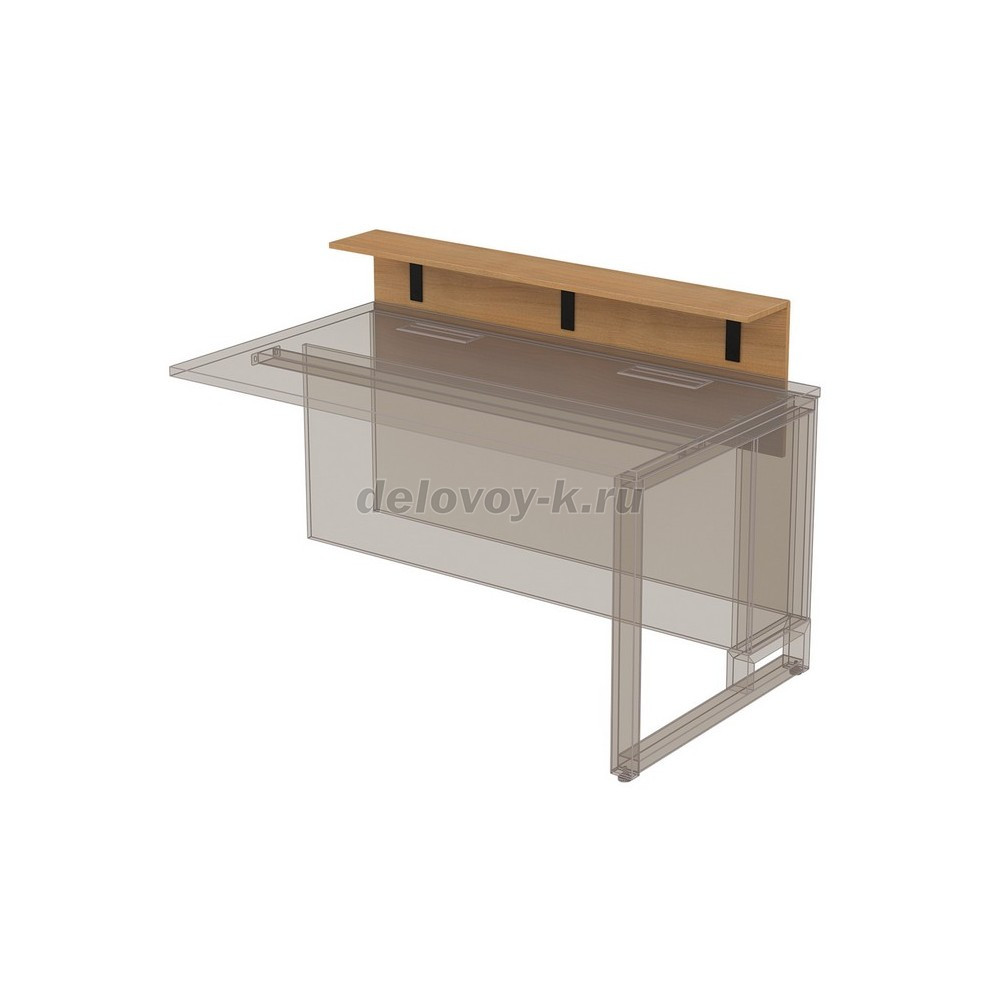 16НПК.012.1 Надставка президиум укороченная для стола переговоров (1100*200*400) фото