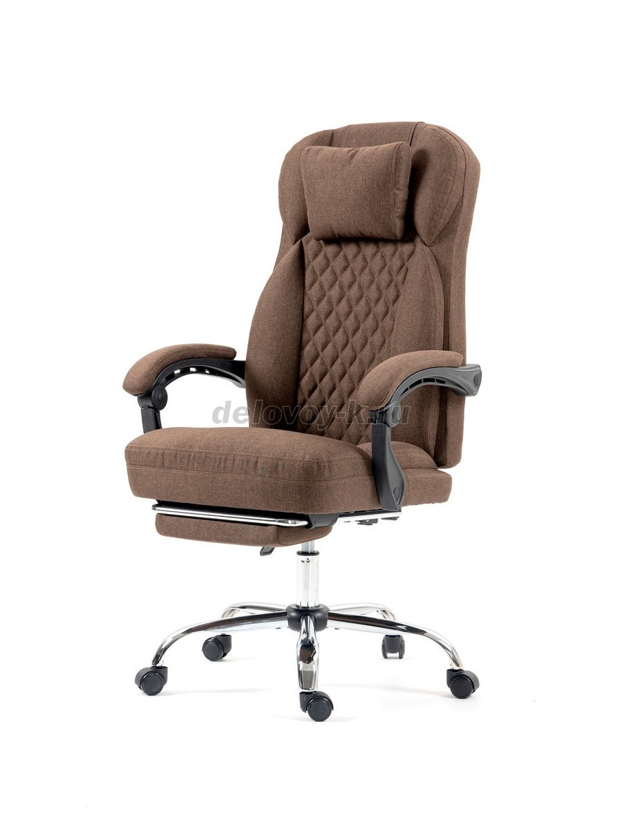 Кресло руководителя с подножкой F3008 ткань фото