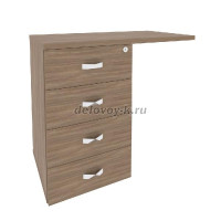 Тумба приставная (универсальная л/пр) O.TPU-4 рис1