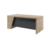 Стол руководителя прямой. Опора со скошенным элементом с левой стороны стола рис1