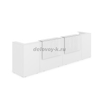 1КР-КЛ.202.1 Комплект Ресепшн с фартуком HPL 3854-749-1149 с подсветкой_Белый_Белый глянец рис5