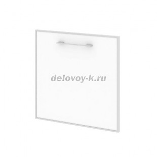 Дверца для тумбы модульной стеклянная левая 520*22*542  LT.S-4 R (L) white tm рис1