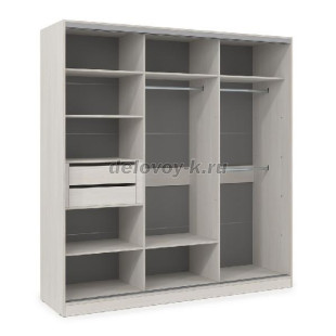 ШКЗЗЗ.24.6 Шкаф-купе 3-дверный Comfort (2398*600*2201) 3 зеркальные двери рис1