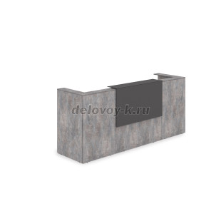 1КР-КЛ.201.1 Комплект Ресепшн с фартуком HPL 2654*749*1149 с подсветкой рис3