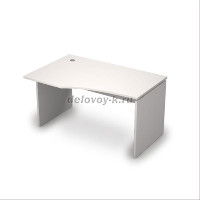 6С.022 Стол криволинейный (1400-900-750) Белый рис1