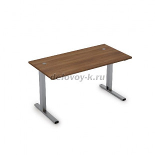 2MLK.089 Стол рабочий прямолинейный на L-опорах с кабель-каналом (1400*800*750) рис1