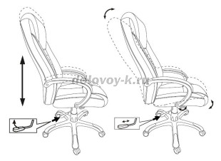 Кресло руководителя Бюрократ T-9922N экокожа крестовина пластик рис3
