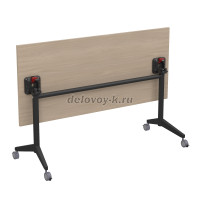 8СР 114 - S Складной прямолинейный стол Simple 1600 - 700 - 750 шамони светлый черный 2 рис2