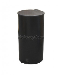 Урна с педалью 40 л (черный, белый, серый) рис1