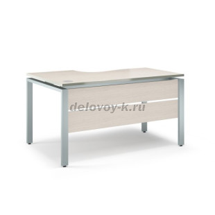 Стол письменный эргономичный с царгой на металлокаркасе V-1.5.2М_L 1400*700*750мм рис1